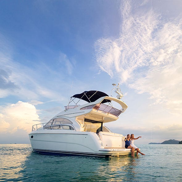 New boat yacht purchased with the best boat loan from CCCU credit union in Portland Oregon.